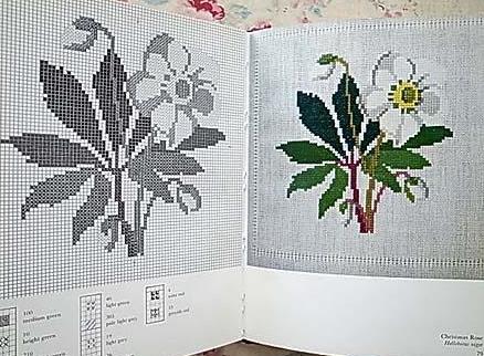 花のクロスステッチ図案集 デンマーク刺繍 Flower Design| 古本買取